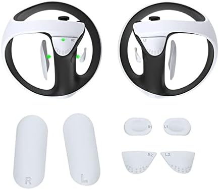 Защитен калъф HUAYUWA VR, който е Съвместим за точки PS VR2, Капак на Обектива с кутия Слушалки, Силиконов Калъф и контролер, Нескользящие Силиконови облицовки