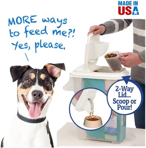 Контейнер за съхранение на храна Buddeez за домашни любимци - Контейнер за съхранение на храна за кучета с капацитет 16 килограма,