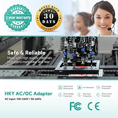 Адаптер за променлив ток HKY е Съвместим с wi-fi ръчен прахосмукачка Шарк CH951 CH950 CH955 UltraCyclone Pro CH950