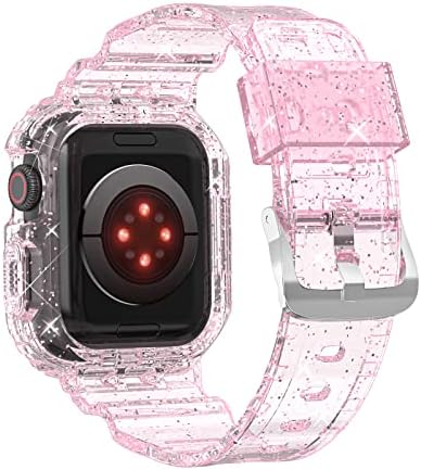 EDIMENS Защитни Капаци за умни часовници с каишка, Съвместима с Apple Watch, Въжета 41 мм 40 мм, с броня за жени и