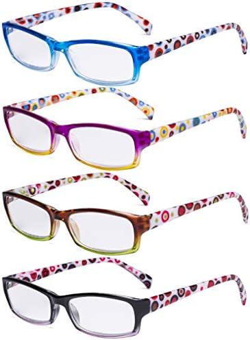 Eyekepper 4 Опаковки Женски Очила за четене - Модерни Ридеры на Точки за жените за Четене