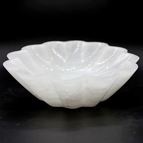 Jain Arts Кварцевая Селенитовая купа | Кристални Чаши от селенита за смазване, Лечебен, зареждане на Кристали