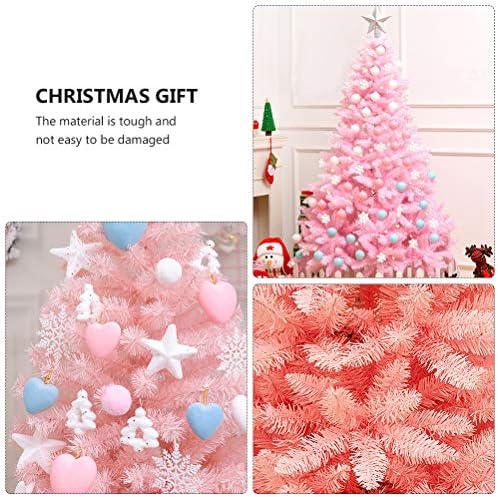 Творческа украса за Коледната елха Abaodam 120 см (Розово), използвани за празнуване на Коледа