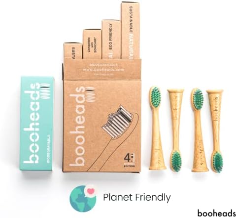 booheads - Бамбукови глави за електрическа четка за зъби | Разградими, Екологично чисти, Подходящи за рециклиране
