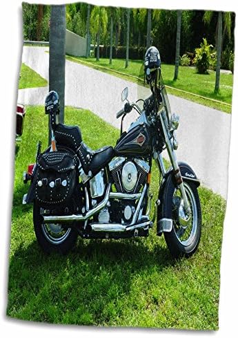 Кърпа 3D-изображение на черен мотоциклет Harley® по време На панаира във Флорида - Кърпи (twl-62352-1)