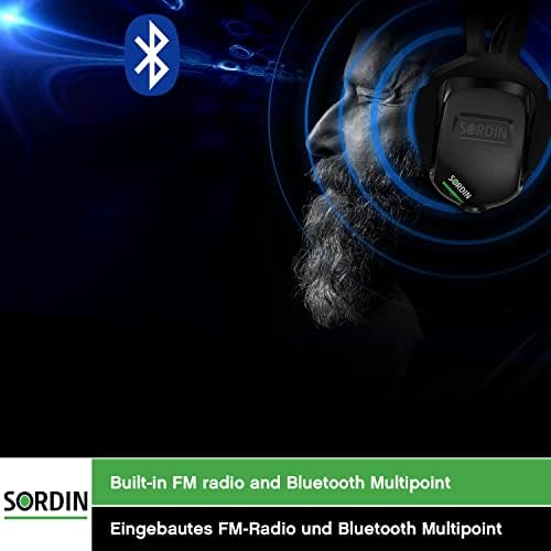 Защитни слушалки Sordin Sharp Active Ear Defenders - Електронни защитни слушалки с Bluetooth - EN 352 - SNR: 29 db -