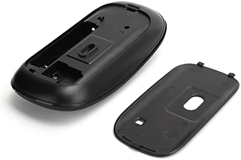 Безжична Мишка, Тънка Тиха Мишка Черна Безжична Bluetooth 5.0 Тиха Портативна Мобилна Оптична Офис Мишка за лаптоп