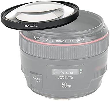 PROfezzion 40,5 мм, Филтър за макро близък план (+ 10) с фильтровальным калъф за обектив за Sony A6000 A6100 A7C с обектив