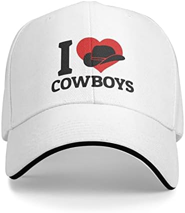 Аз Обичам бейзболна шапка Каубои, Регламентирана Ежедневието Шапка на Татко за Мъже И Жени, Слънцезащитна Шапка