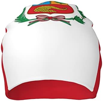 EIEIWAI Знаме на Перу Перуански Топло Вязаная Шапка Мъжка Дамска Зимна Шапка За Възрастни Ежедневни Шапчица