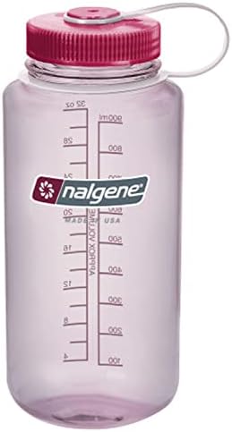 Бутилка за вода Nalgene Sustain Tritan, не съдържа BPA, 32 мл, С широко гърло, калник на задно колело Cosmo & HydraPak Watergate с широко гърло - Без BPA и PVC - Malibu Blue, 63 мм