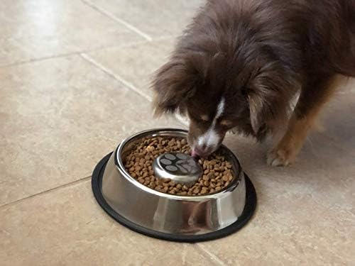 Интерактивна купа за кучета Koby's Paws за бавно хранене от неръждаема стомана с нескользящим дъно Предпазва от подуване