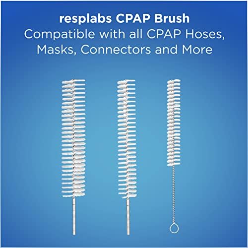 Четка за почистване на тръби resplabs CPAP - 3 Четки за зъби, предназначени за маркучи 22 мм, 19 мм, 15 мм