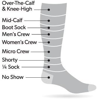 Дяволски Здрав Мъжки Чорап с възглавница Micro Crew от мериносова вълна - 6 Опаковки