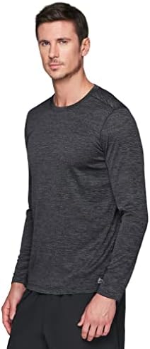 Мъжки t-shirt RBX Active Атлетик Fit Performance Топ с кръгло деколте и дълъг ръкав за мъже