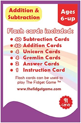 Флаш–карти за събиране и изваждане Fidget Game - Занимания за деца, Математически игри за деца, Практиката на