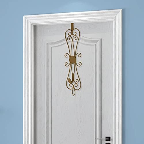 Закачалка за Венци Nxtop за входната врата, Метална Коледна Украса Над Вратата на една кука, Античен Дизайн във формата