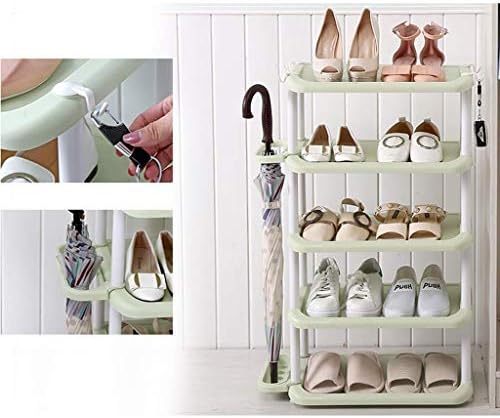 LXB Декорация на дома, Многофункционална Стойка За обувки, Стойка за съхранение на Чадъри За обувки, Проста Пластмасова