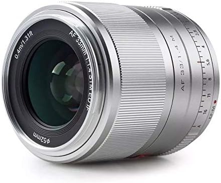 VILTROX 33 мм F1.4 STM Основен обектив с Автофокус APS-C за Беззеркальной фотоапарат Canon EOS EF-M Mount