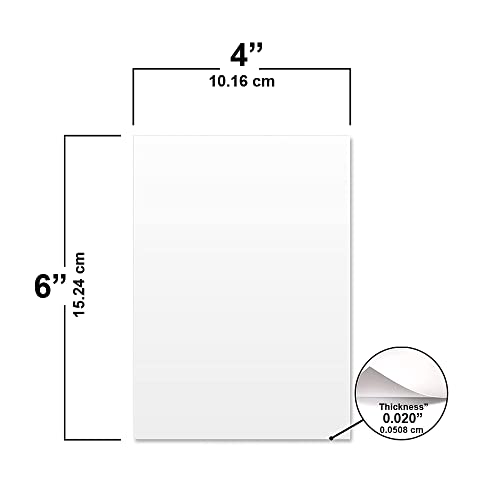 Бял лист гъвкави пластмасови плочи от полистирол 4 x 6 (с дебелина 0,020 мм), Стироловый лист, идеален за моделиране