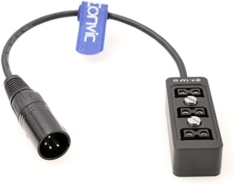 Кабел-сплитер Eonvic за ARRI/RED/Sony Camera XLR с 4-пинов конектор и 3-Пристанищен вход P-Tap Dtap
