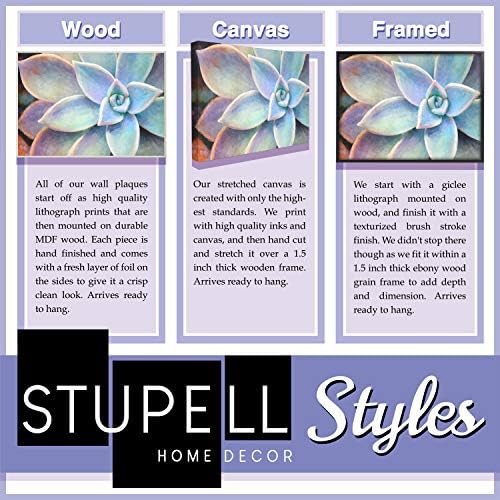 Stupell Industries Бъдете Диви и Свободни Кактуси, Сукуленти Акварел Платно на Стенно Изкуство, 24 x 30, Многоцветен