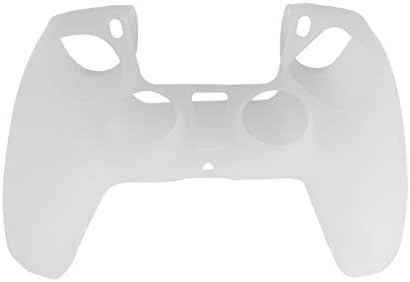 Силиконов Калъф за контролера PS5, Противоскользящий калъф за контролера Dualsense, Здрав Защитен калъф за безжичен контролер за Playstation 5 (бял)