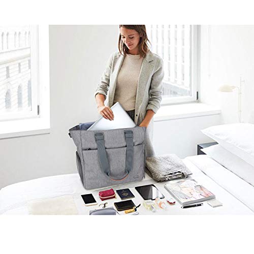 Чанта-молокоотсос Luxja с Джобове за лаптоп и чанта-хладилник, Чанта-молокоотсос за работещите майки (подходящ за повечето