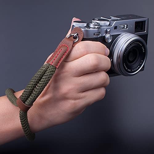 Мека лента за фотоапарат VKO Green, каишка за ръка, Съвместим с камери Fujifilm X-T30 X-T4 X-T3 X100F X-T20 X-T2 X-Pro2 X-E2