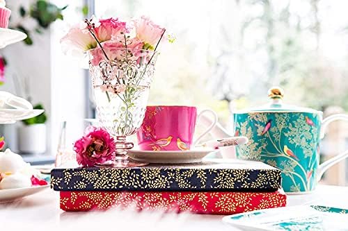 Сара Милър Лондон за събиране Portmeirion Chelsea Порцеланови Чаши и чинии за еспресо – 4 грама - Комплект от 4 различни цвята