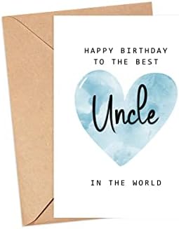 MoltDesigns Поздравява С рождения Ден на по-Добро чичо В света пощенска картичка пощенска Картичка за рождения Ден На чичо