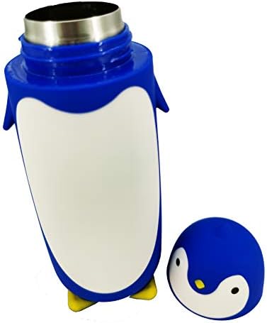 Бутилка за вода с термосом SZWGMY Penguin, Бебешко Кафе Пътна Чаша, Самозалепваща чаша от неръждаема Стомана за топла и студена,