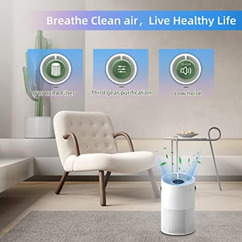 Пречистватели на въздух за спални у Дома, 4 Слоя на този въздушен филтър HEPA, Безшумен HEPA филтър с 20 db за