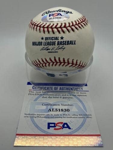 Дейв Джаусс Метс Доджърс Ред Сокс Пайрэтс Подписа Автограф OMLB Baseball PSA ДНК - Бейзболни Топки С Автографи