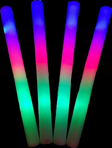 ?❗ 50 опаковки 18-инчови многоцветни led пръчки от стиропор Baton Baton - 3 модела мигащи, многоцветни, променящия цвят раллийных пяна дъски щеки