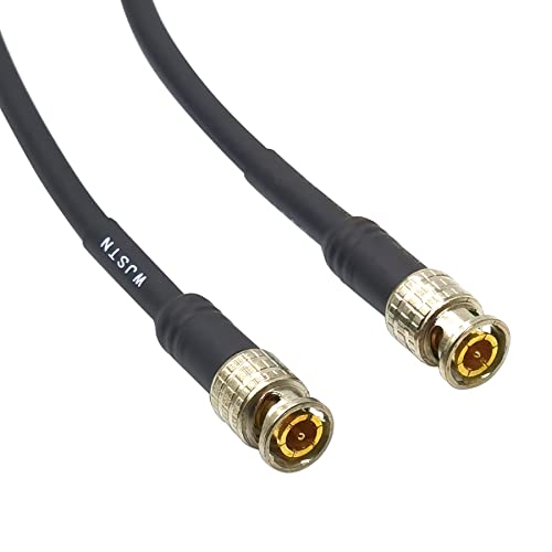WJSTN bnc Plug 3.5 мм Штекерный Кабел 1/8 TS Моно Адаптер за Антена Удължител 50 Ома Коаксиален аудио кабел