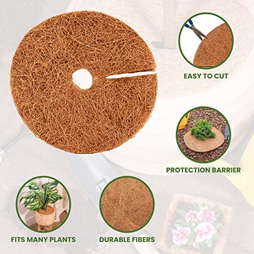 Дървесни пръстени от влакна, кокосови койры Envelopor - Подслон за растенията за борба с плевелите и защита на