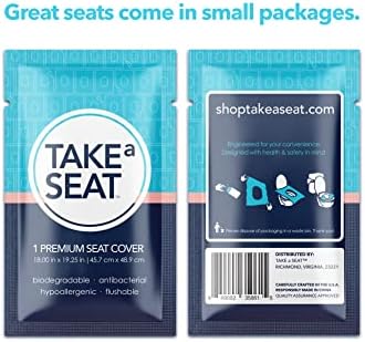 Take A Seat (12 пакети) XL калъфи за седалките на тоалетната чиния за еднократна употреба, смываемые аксесоари за тоалетна |