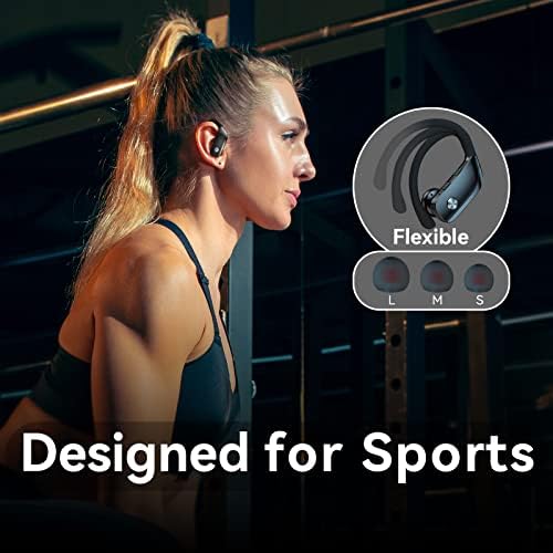FK Търговия Безжични слушалки за Alcatel Axel Bluetooth Слушалки 48 часа Възпроизвеждане на Спортни Слушалки с led дисплей Режийни слушалки с вграден микрофон