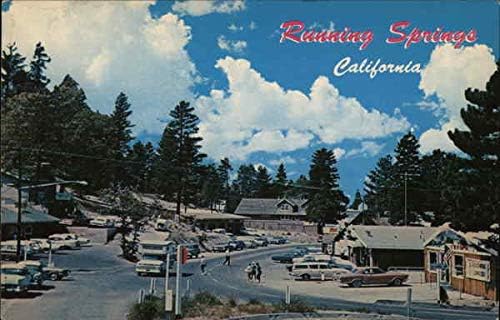 Вид на курорт Раннинг Спрингс, Калифорния, КАЛИФОРНИЯ Оригиналната реколта картичка