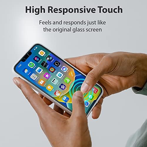 Uolo 3 Pack - Съвместим с [iPhone 14 Plus / 13 Pro Max / 12 Pro Max] Защитен калъф от закалено стъкло Shield, удобен