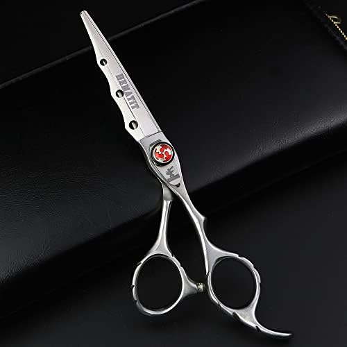 Еластични Спирални Тъпи ножици за коса 6 инча от стомана JP9cr18, Професионални ножици за подстригване на коса и