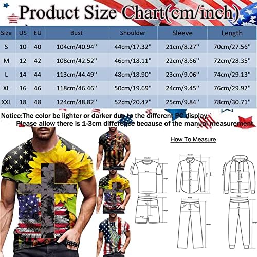 ZDFER Мъжки Мускулна Спортна Тениска с Американския Флаг, Патриотични Фланелки С Къс ръкав, Основни Ежедневни Блузи