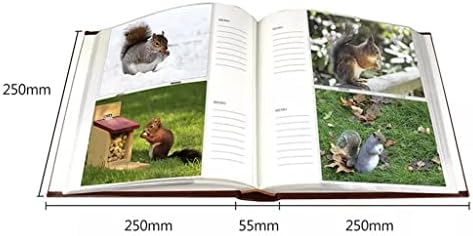 MHYFC 6-Инчов Фотоалбум с редуващи се в кожена корица в Ретро стил, Фото албум, Творчески Семеен Фотоалбум, Албум за скрапа, Събиране на марки (Цвят: E, размер: 25x250x55 см)