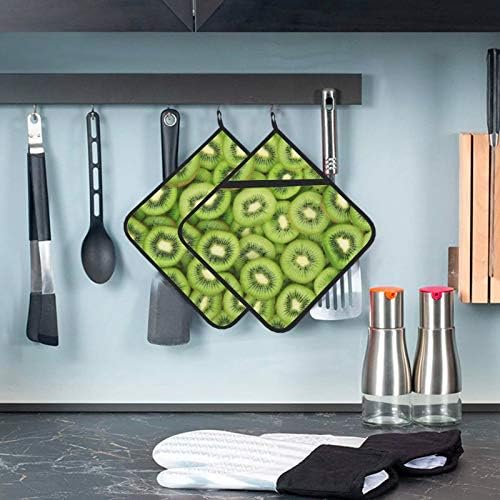 Горещи Подложки за нарязване на зелени плодове Киви Топлоустойчива Горещи Поставка за Кухненски шкафове 2 бр кухненски ръкавици