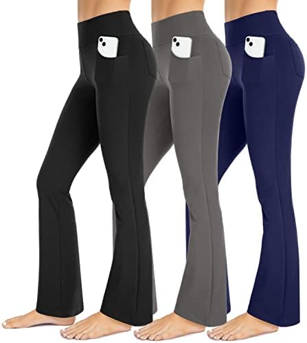 Дамски панталони за йога MIRITY с висока талия и джобове - Леки, с контрол на корема