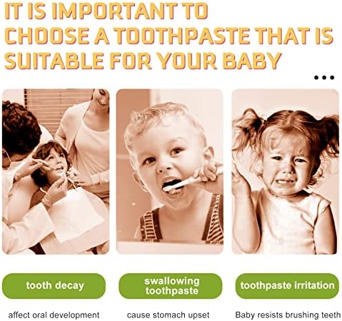 Пенящаяся паста за зъби за деца с вкус на портокал Stawberry, Пенящаяся Паста за зъби DABIUSY с натурално съдържание на флуор, за деца от 2-8 години, Пенящаяся паста за зъби и ?