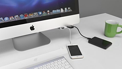SABRENT Premium 4-портов алуминиев хъб USB 3.0 за iMac Slim Unibody (HB-IMCU)