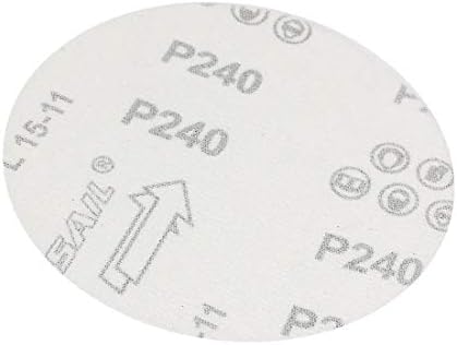 X-DREE 5-инчов диск за Шлайфане с диаметър 240 мм с шкурка, Флокированная шкурка 20 бр. за Вибриращо инструмент (Disco de lija de 240 pulg. De diámetro 240 lijado flocado 20pcs para herramienta oscilante