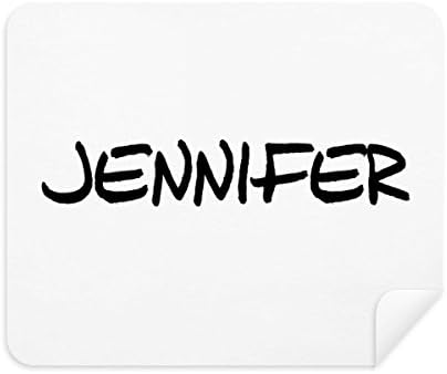 Специален Почерк на Английски Името на Дженифър Плат За Почистване на Екрана за Пречистване на 2 елемента Замшевой Тъкан